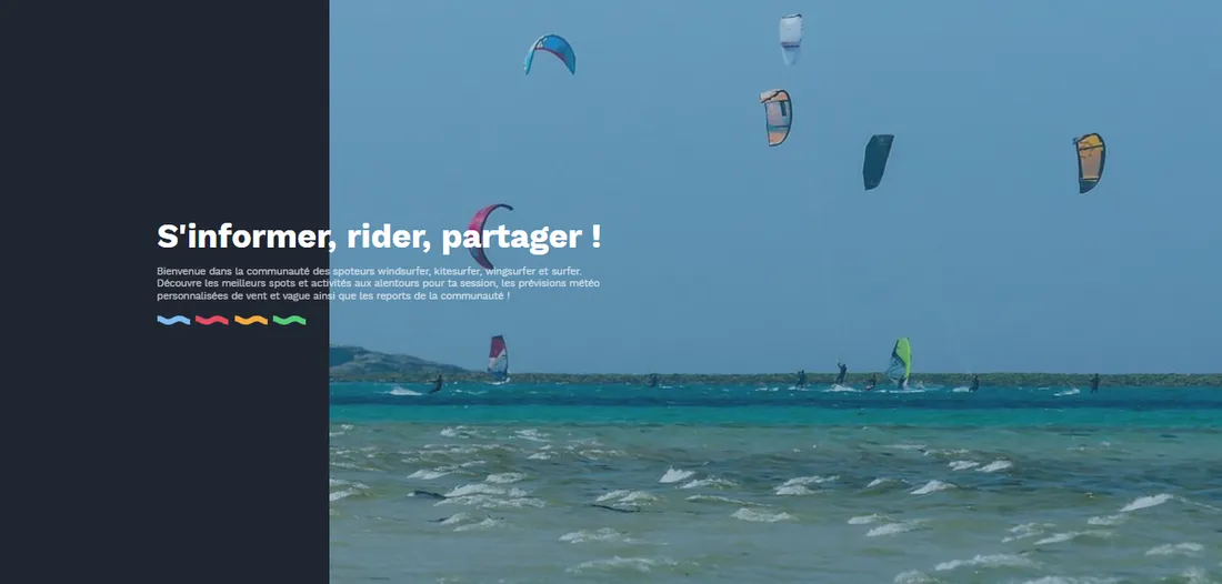 Page d'accueil du site Thespot2be